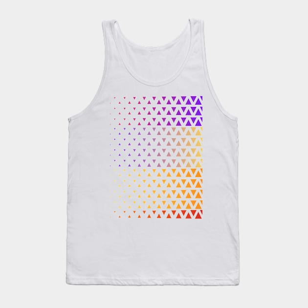 Rainbow gradient triangle pattern Tank Top by Creatyle